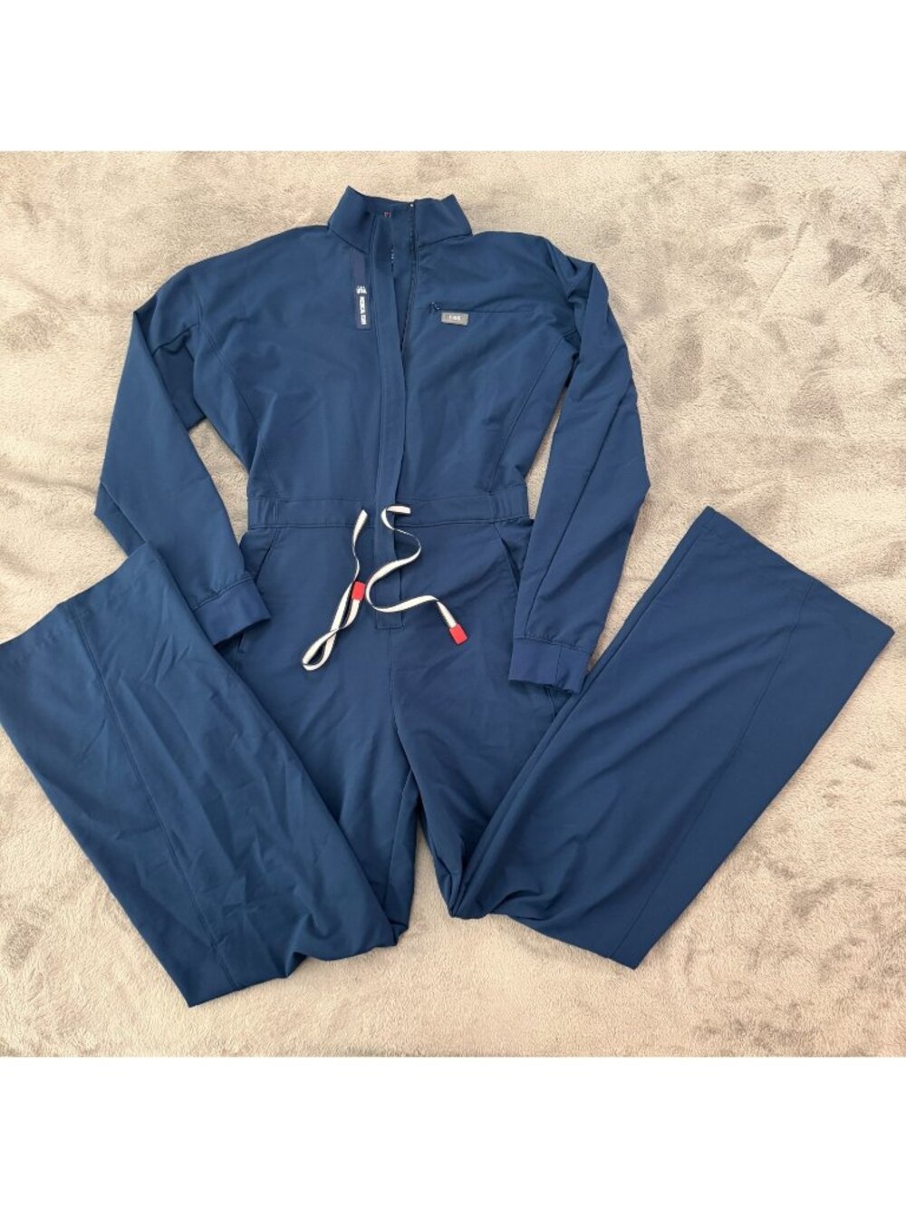 Figs Team USA Olumpics Scrub Jumpsuit Straight Leg Womens SMALL